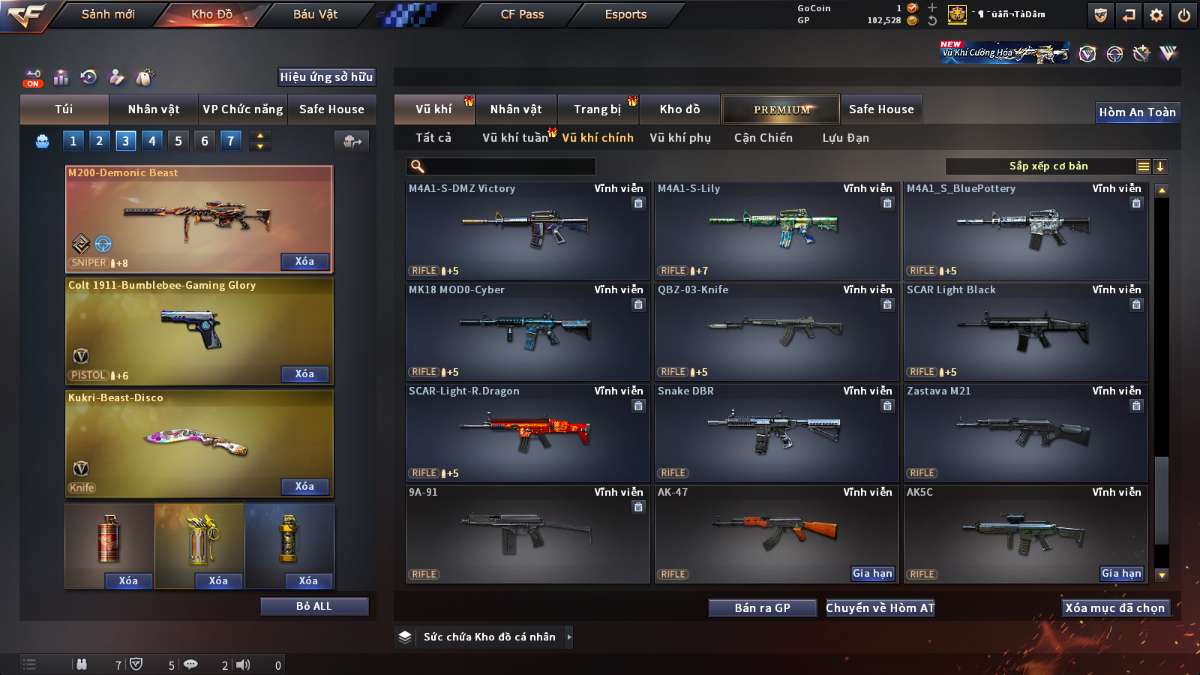 shop acc cf uy tin gia re